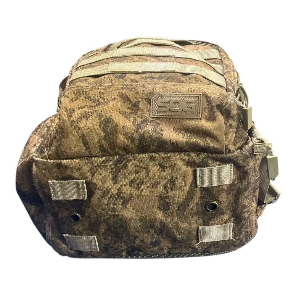 🐍 SOG Tactical Backpack MOLLE Camo Military Bug‎ Out Pack – Ready for Action 🎒